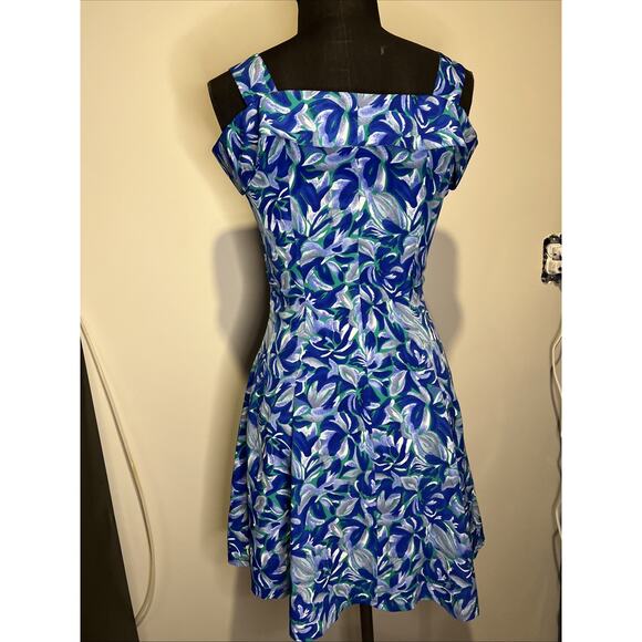 Vintage Toi Du Monde Floral Cocktail Dress Summer Size 10 - Picture 5 of 8